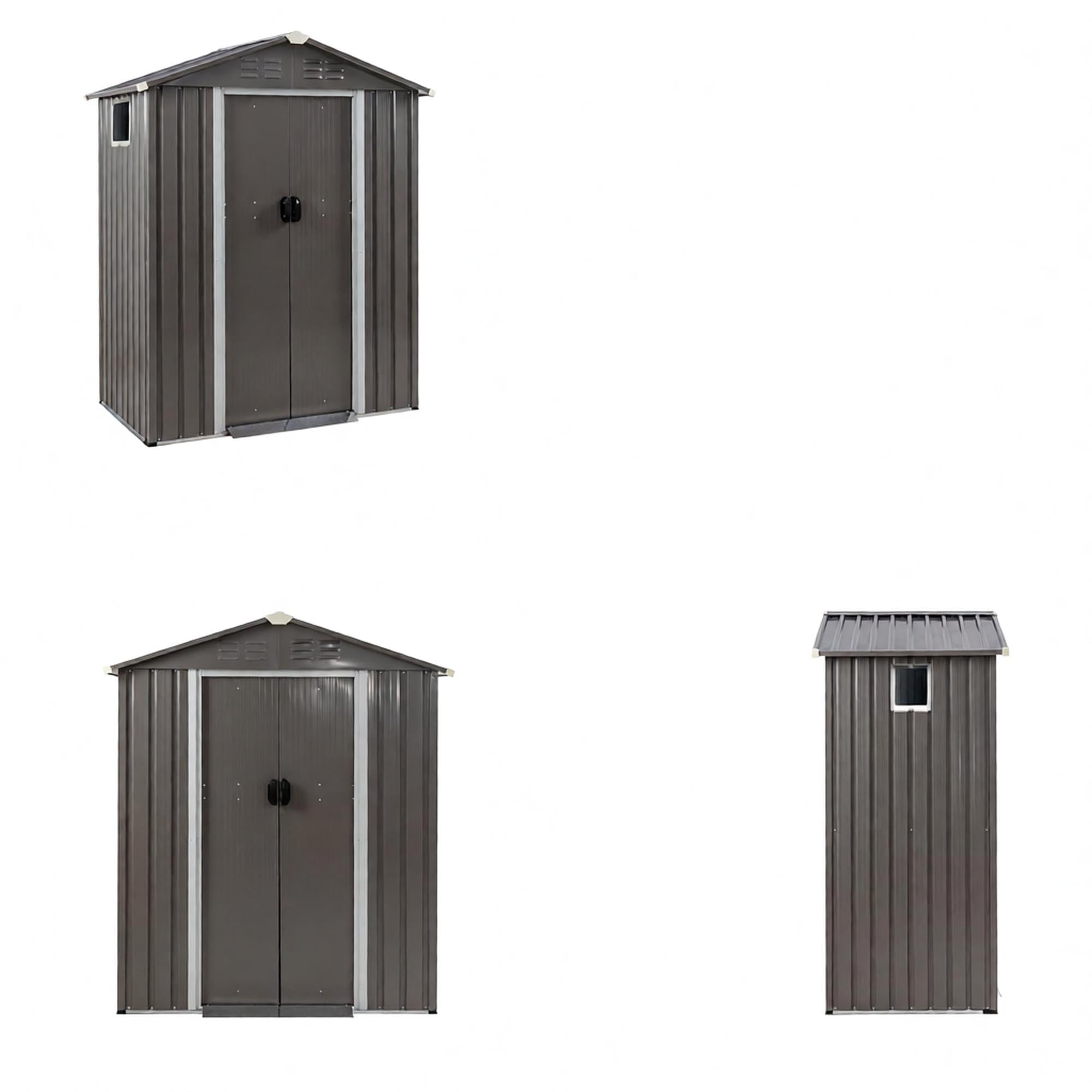 Amazon.com : Vongrasig 5 x 3 x 6 FT Metal Tool Shed Clearance